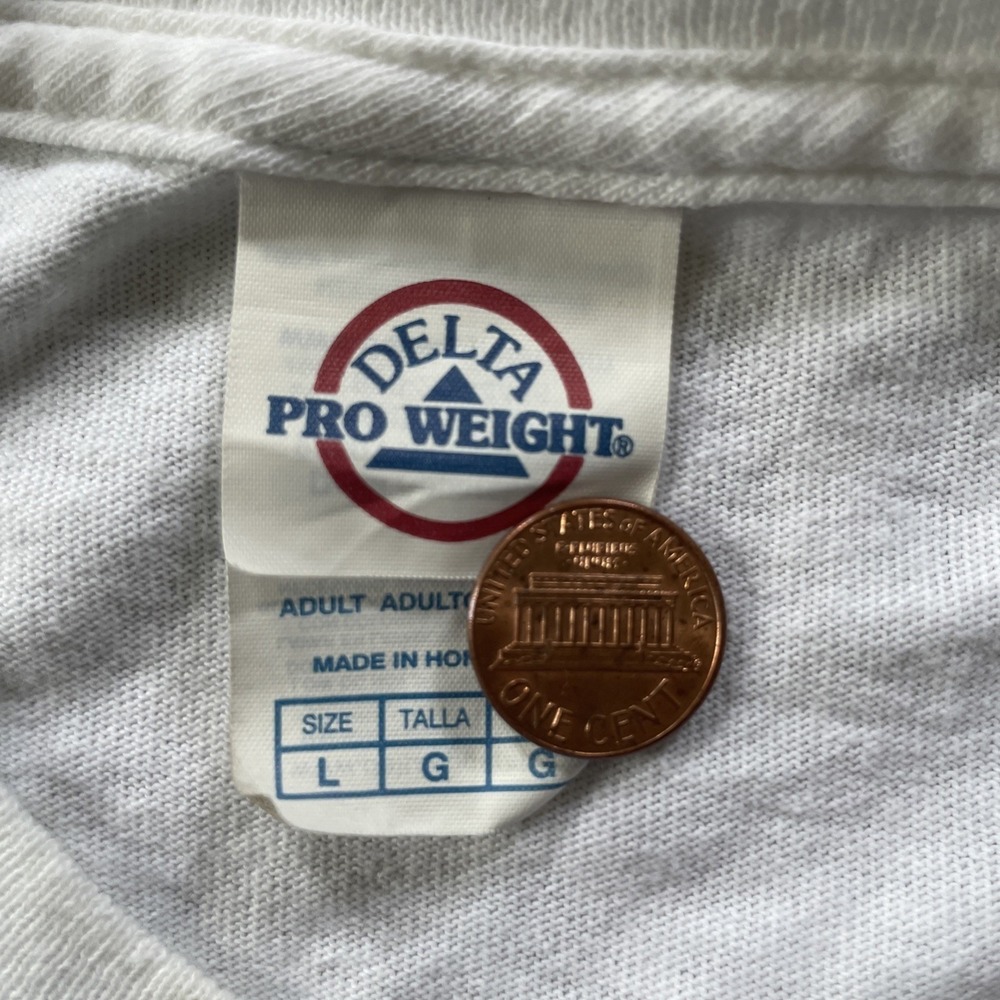 Delta Mens Large T-Shirt White Ford Hall of Fans NASCAR Graphic Tee Short Sleeve - Picture 5 of 13